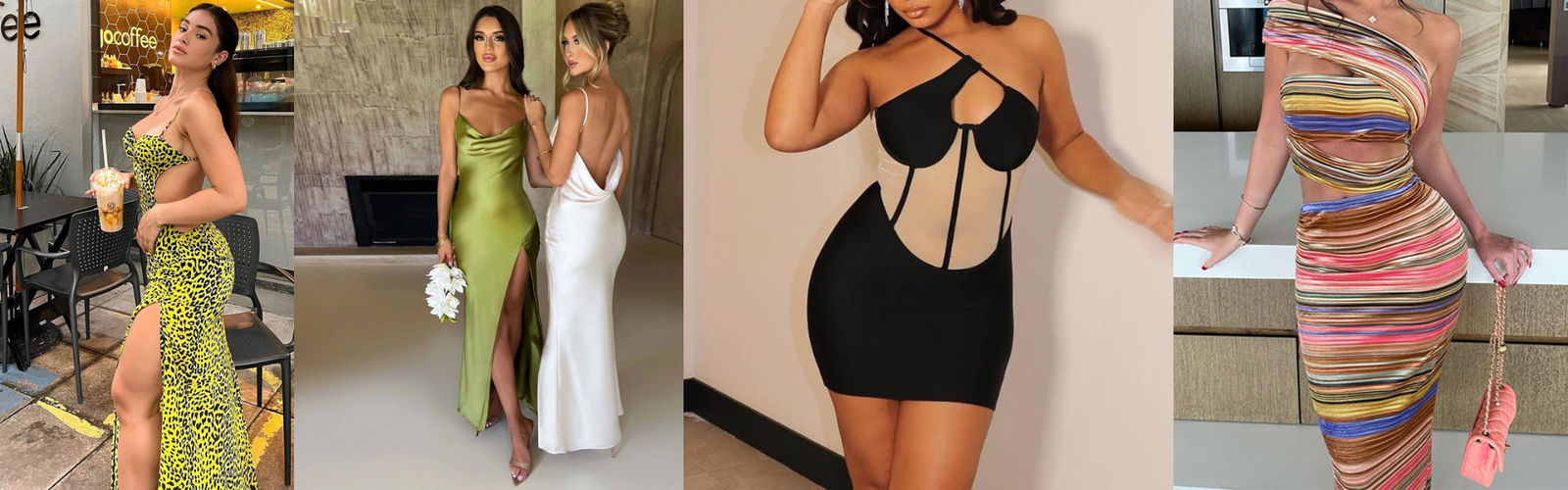 Sexy vestido de trenzas