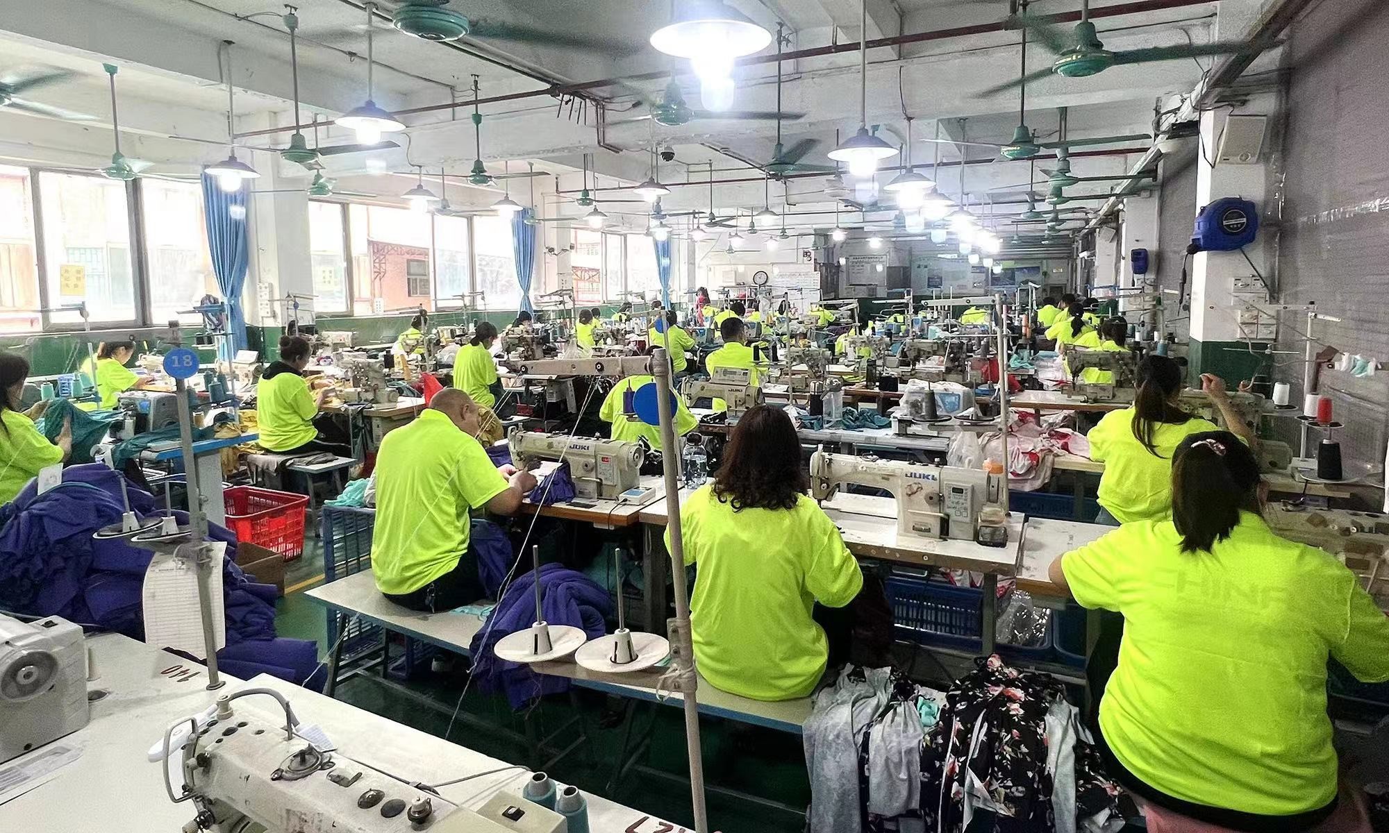 Guangzhou Vinas clothing technology Co., LTD línea de producción de fábrica