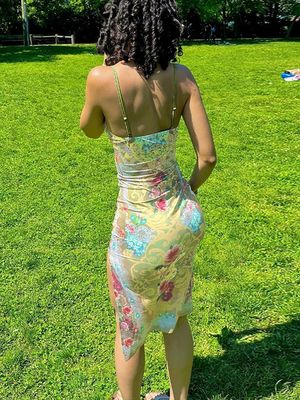 Estilo de rodilla largo vestido ajustado Outfit XL tamaño V Cuello vestido ajustado última moda