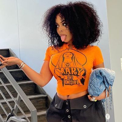 Sexy Monograma Impresión Manga corta Top Sexy Camiseta delgada y ajustada Midriff Hipster Tee
