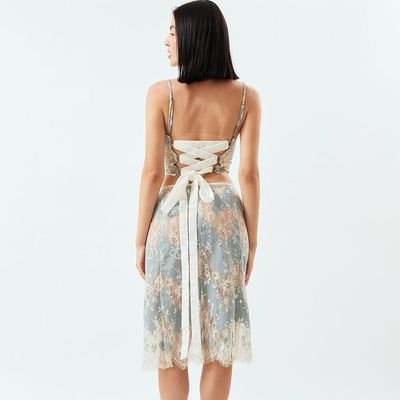 Mujeres Verano sin mangas Slip vestido de poliéster de cintura vestido en múltiples colores estilo sexy