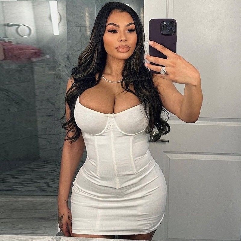 Color sólido vestido de punto delgado estilo sin espalda delgado sexy vestido con espalda abierta